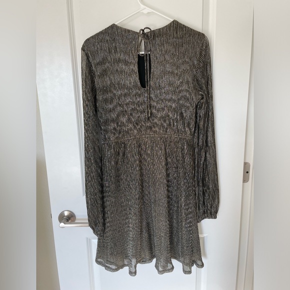 Xhilaration Long Sleeve Metallic Dress - Picture 4 of 10